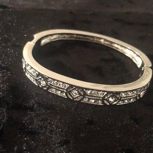 Silver and CZ Bangle